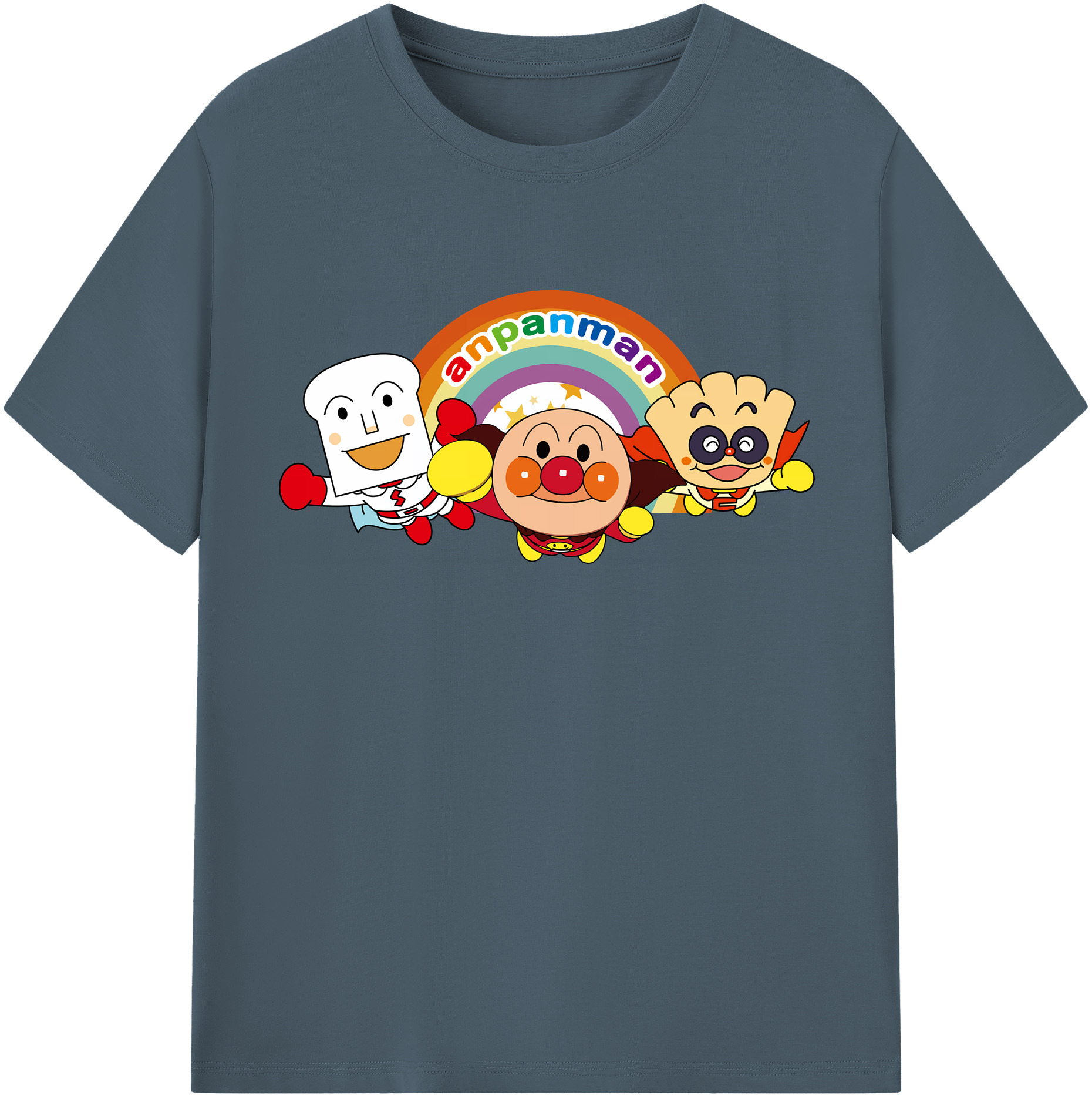 （画像用） アンパンマン Anpanman 綿100％半袖Tシャツ（フロントプリント）